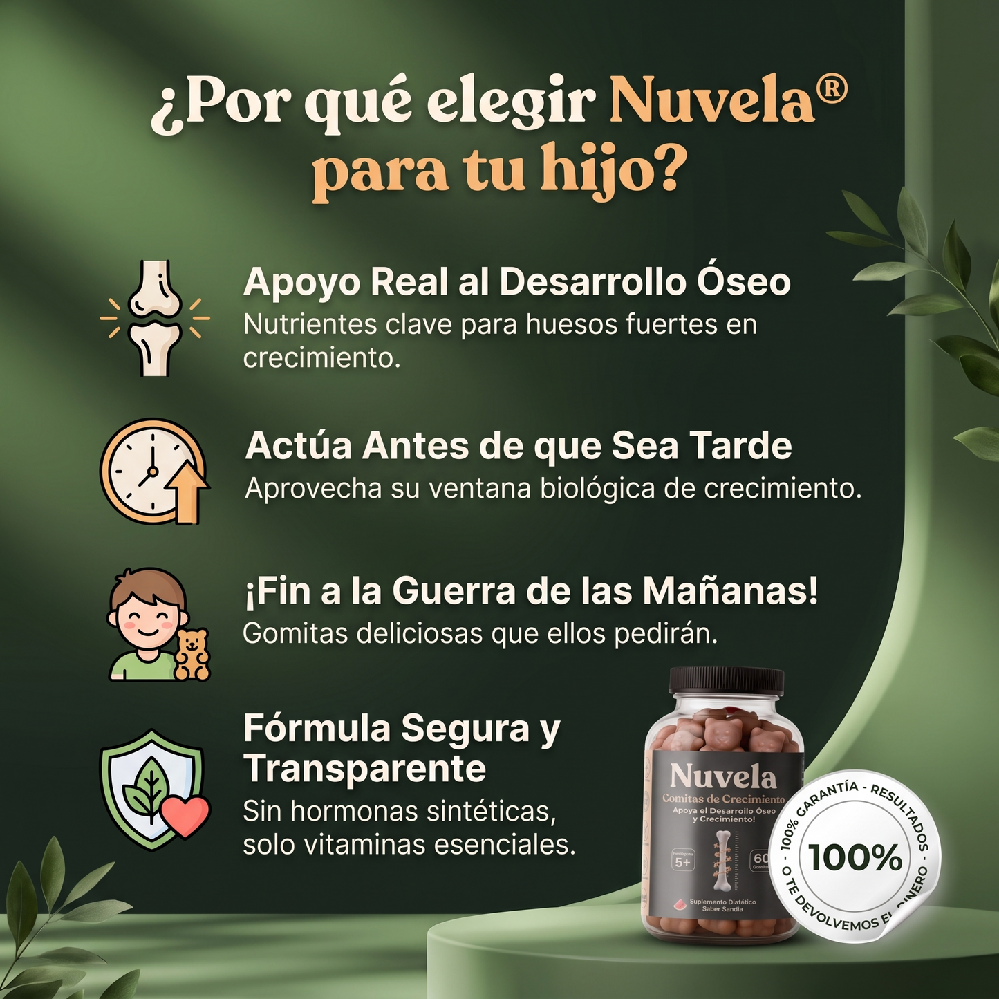 Nuvela® Gomitas Crecimiento Óseo Infantil